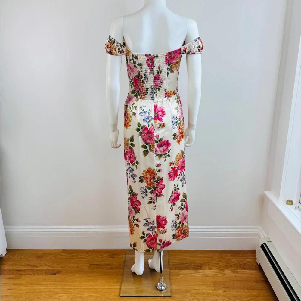 Reformation Pink Floral Midi Dress - Picture 7 of 9